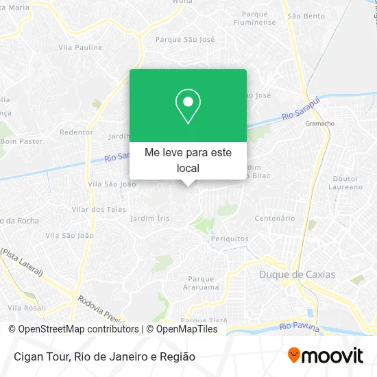 Cigan Tour mapa