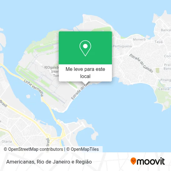 Americanas mapa