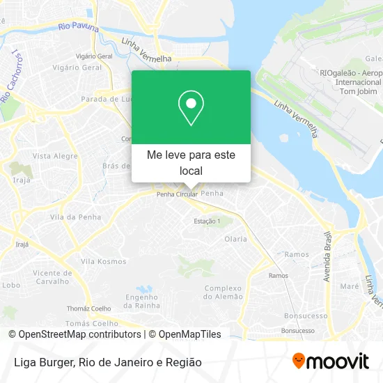 Liga Burger mapa