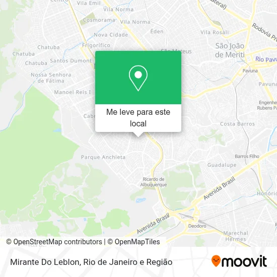 Mirante Do Leblon mapa