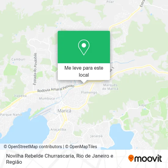 Novilha Rebelde Churrascaria mapa