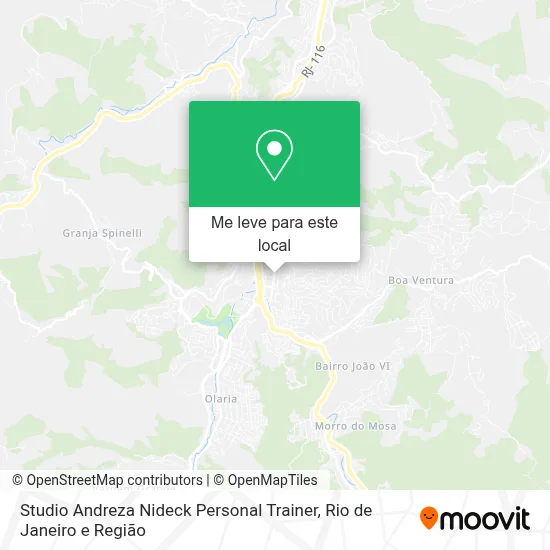 Studio Andreza Nideck Personal Trainer mapa