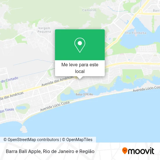 Barra Bali Apple mapa