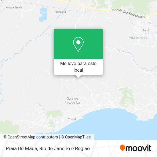 Praia De Maua mapa