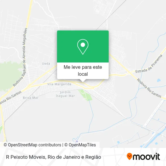 R Peixoto Móveis mapa
