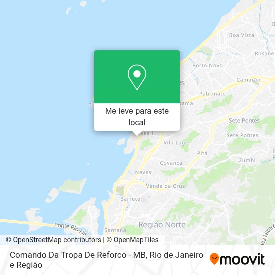 Comando Da Tropa De Reforco - MB mapa