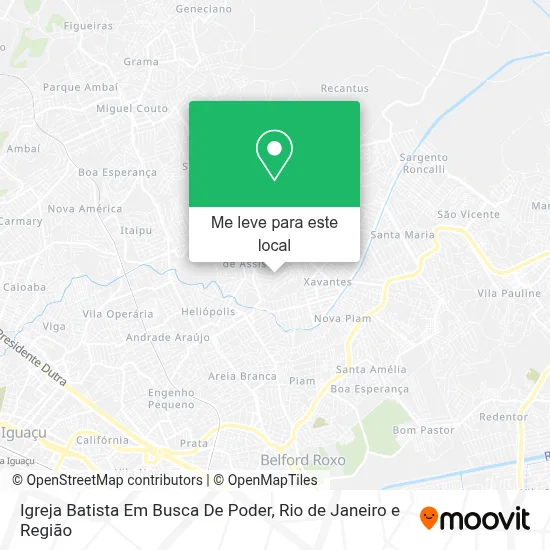 Igreja Batista Em Busca De Poder mapa