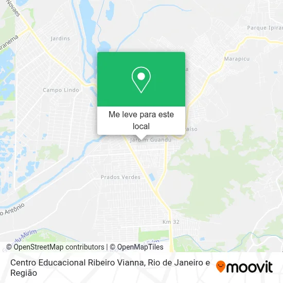 Centro Educacional Ribeiro Vianna mapa