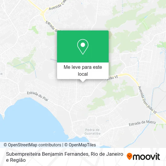 Subempreiteira Benjamin Fernandes mapa