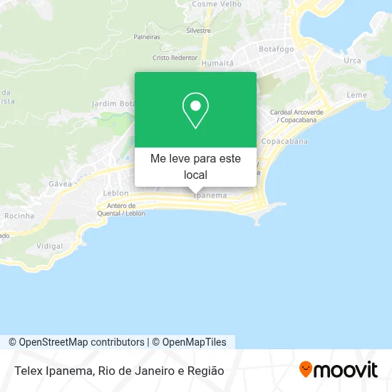 Telex Ipanema mapa