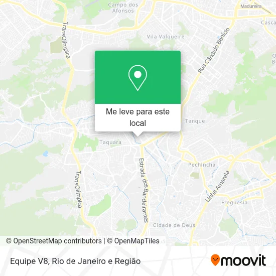 Equipe V8 mapa