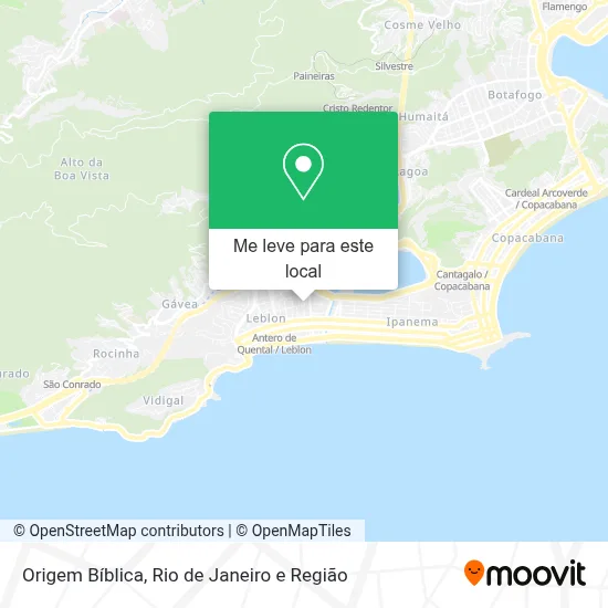 Origem Bíblica mapa