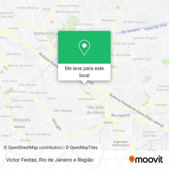 Victor Festas mapa