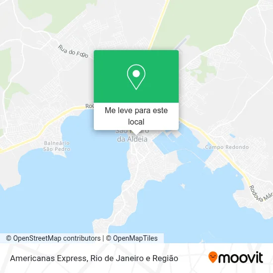 Americanas Express mapa