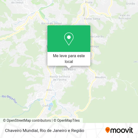 Chaveiro Mundial mapa