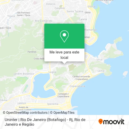 Uninter | Rio De Janeiro (Botafogo) - Rj mapa