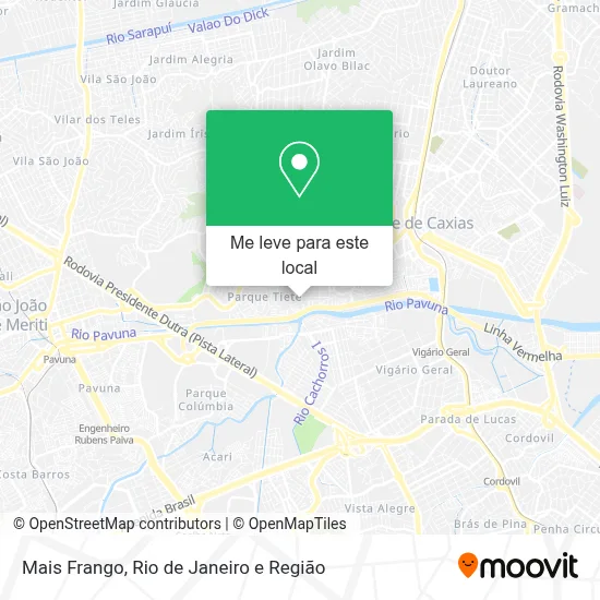 Mais Frango mapa