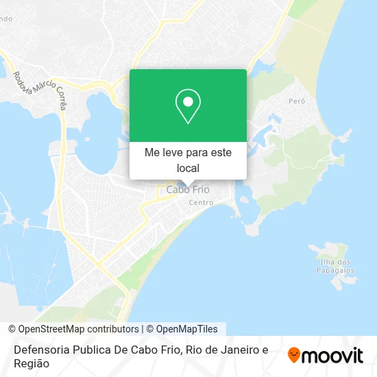Defensoria Publica De Cabo Frio mapa