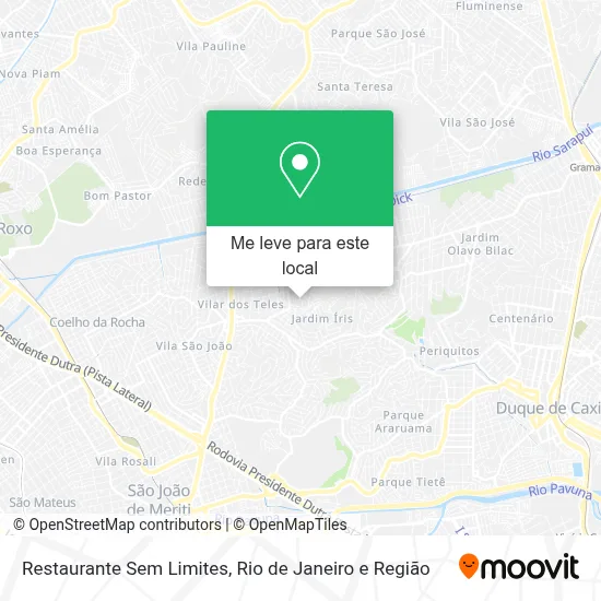 Restaurante Sem Limites mapa