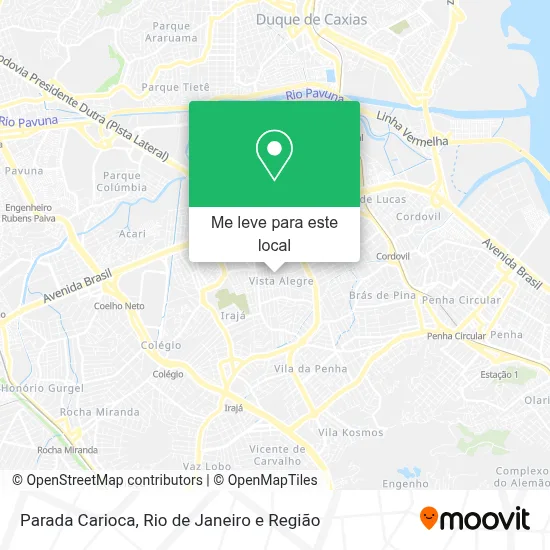Parada Carioca mapa