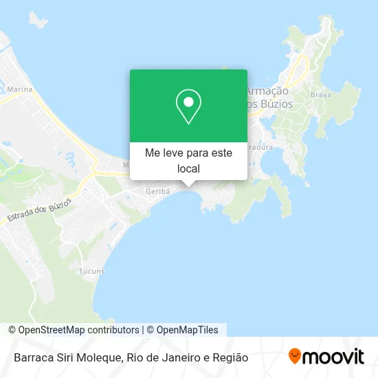 Barraca Siri Moleque mapa