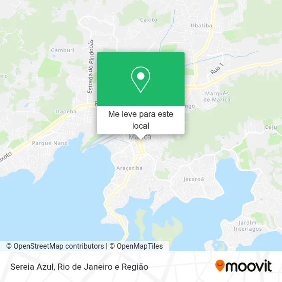 Sereia Azul mapa