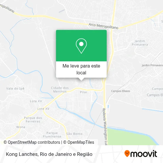 Kong Lanches mapa