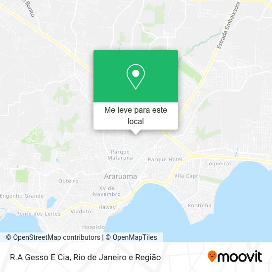 R.A Gesso E Cia mapa