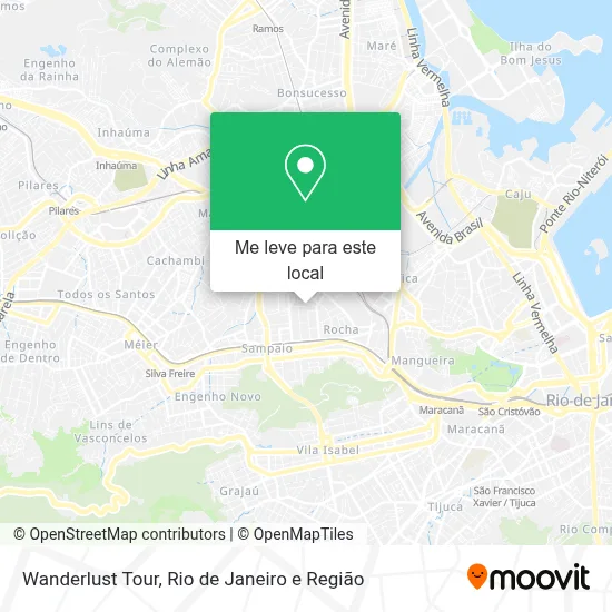 Wanderlust Tour mapa
