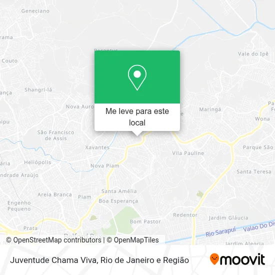 Juventude Chama Viva mapa
