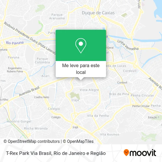T-Rex Park Via Brasil mapa
