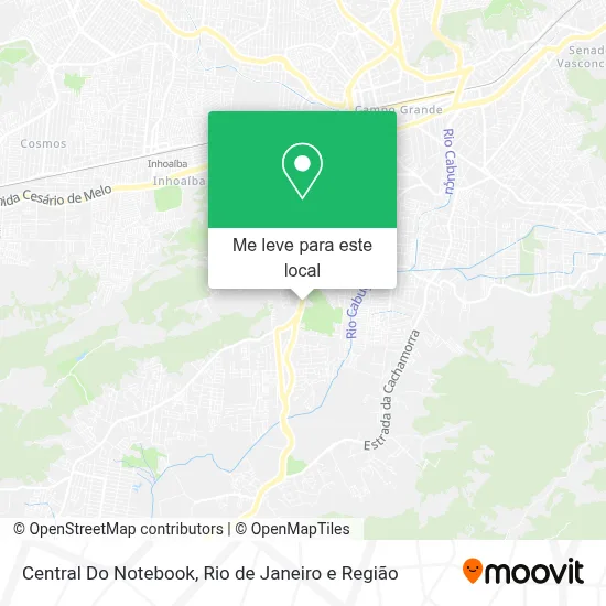 Central Do Notebook mapa
