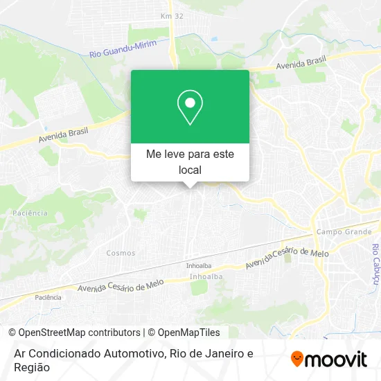 Ar Condicionado Automotivo mapa