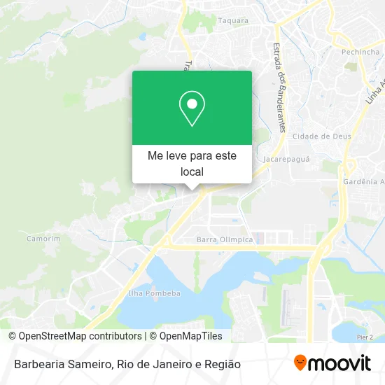 Barbearia Sameiro mapa