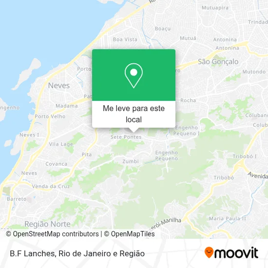 B.F Lanches mapa