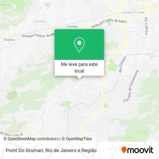 Point Do Grumari mapa