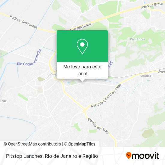 Pitstop Lanches mapa