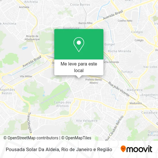 Pousada Solar Da Aldeia mapa