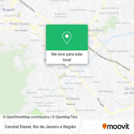 Candial Diesel mapa