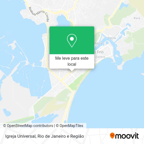 Igreja Universal mapa
