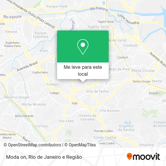Moda on mapa
