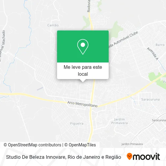 Studio De Beleza Innovare mapa