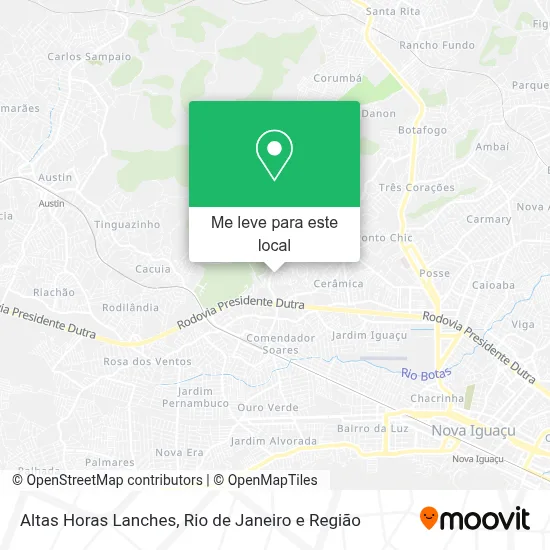 Altas Horas Lanches mapa