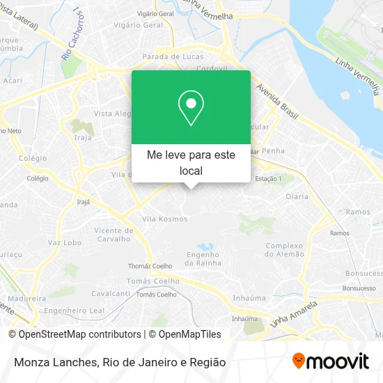 Monza Lanches mapa