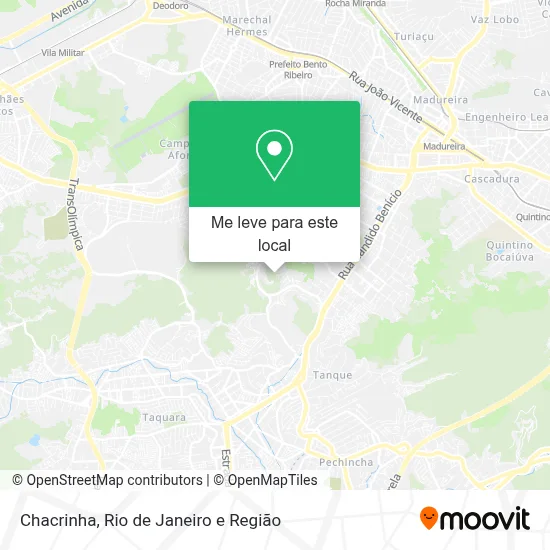 Chacrinha mapa