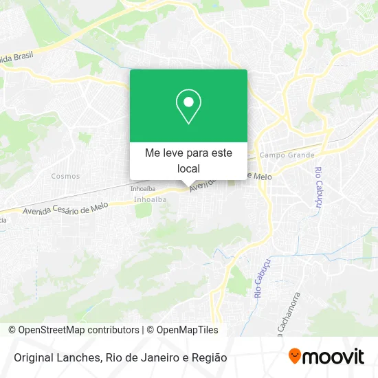 Original Lanches mapa