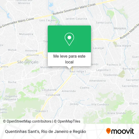 Quentinhas Sant's mapa