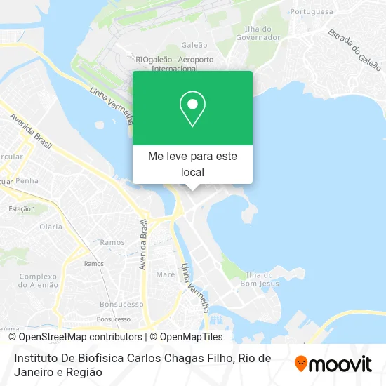 Instituto De Biofísica Carlos Chagas Filho mapa