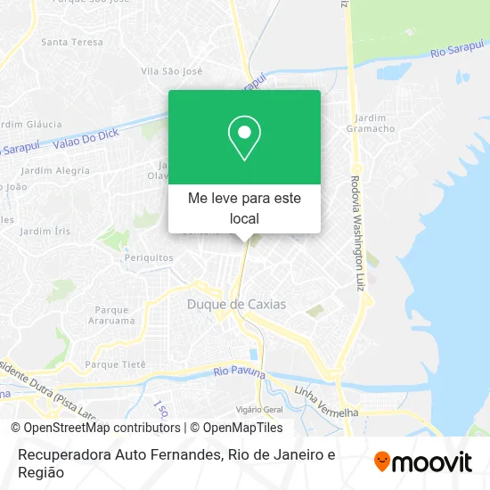 Recuperadora Auto Fernandes mapa