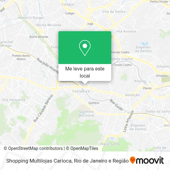 Shopping Multilojas Carioca mapa
